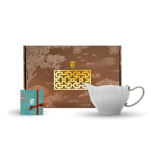 【TALES 神話言】花窗舞影-茶海(文創 禮品 禮物 收藏 骨瓷)