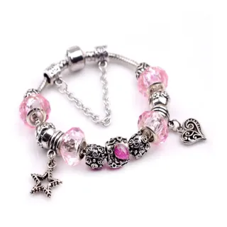 【馥瑰馨盛】愛之閃亮串珠潘朵Pando琉璃手環(含開光加持)