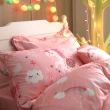 【IN HOUSE】防蚊防蹣精梳棉兩用被床包組-Unicorn paradise-粉(雙人)