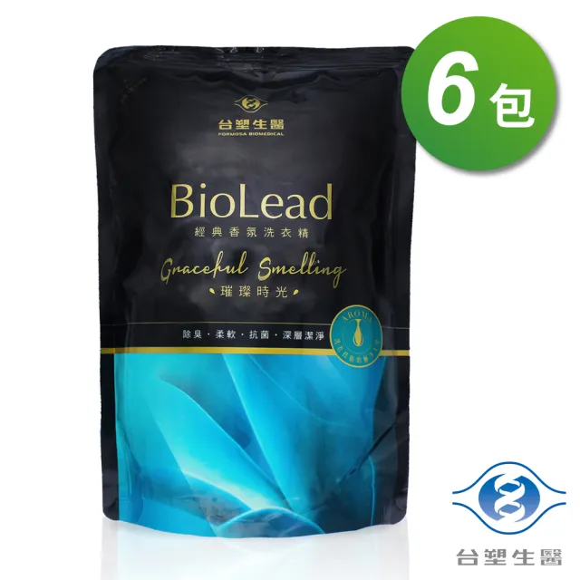 【台塑生醫】經典香氛洗衣精 璀璨時光(1.8kg/補充包 6包入)