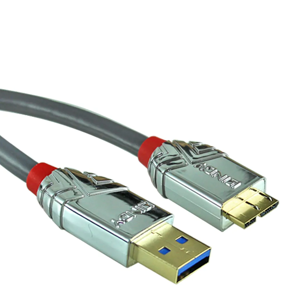 【LINDY 林帝】CROMO系列 USB3.0 Type-A/公 to Micro-B/公 傳輸線 2m 36658