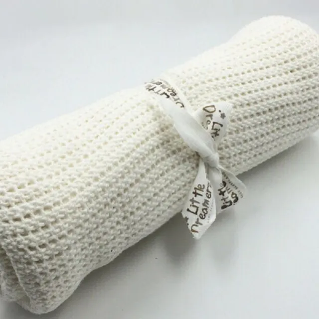 【JoyNa】純棉透氣洞洞毯 嬰兒空調毯 新生兒包巾(2條入)