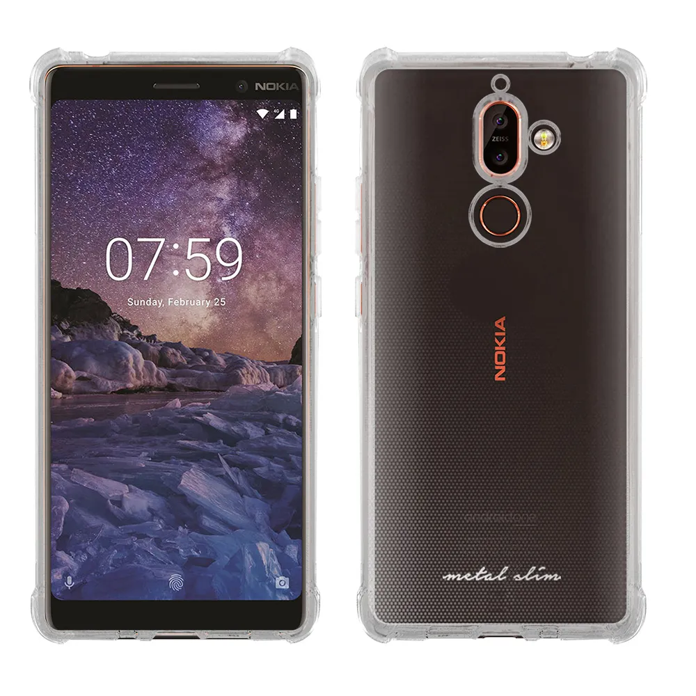 【Metal-Slim】Nokia 7 Plus(強化防摔抗震空壓手機殼)