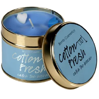 【Bomb Cosmetics】Cotton Fresh Candle 純淨棉花(香氛蠟燭、英國原裝進口)
