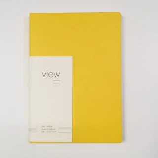 【綠的事務用品】眼色View-16K精裝橫線筆記本-黃
