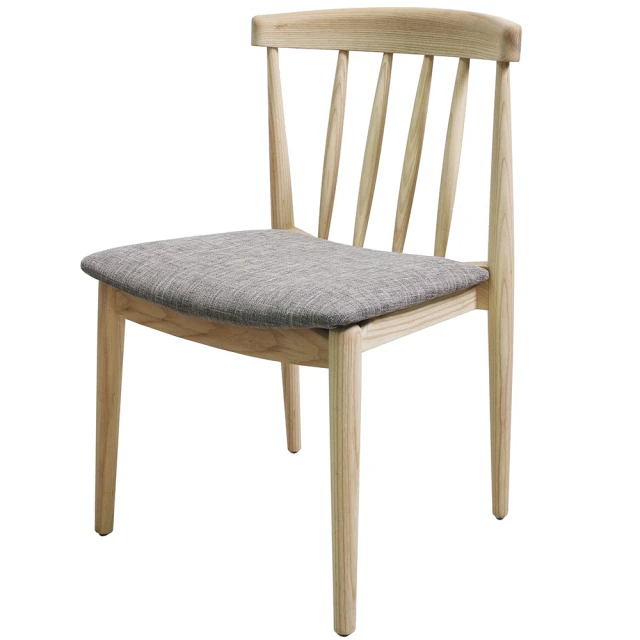 【YOI傢俱】吉爾斯椅 3色可選 淺咖/黃/綠色 休閒椅/餐椅/實木椅(YIT-24)