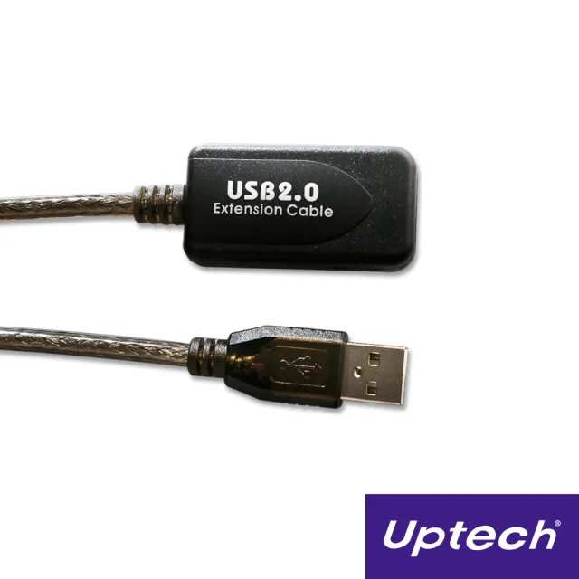 【Uptech】C417 USB 2.0 訊號放大延伸線(5米)