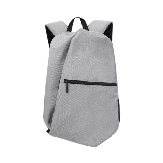 【USBASE】15吋 個性獨特USB充電設計雙肩筆電後背包(淺灰色)