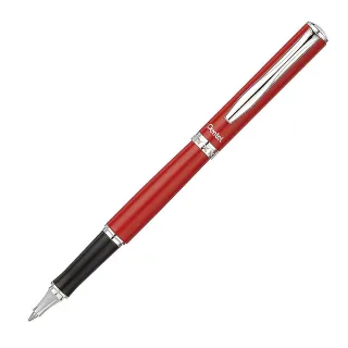 【PENTEL】飛龍 K611B 高級不鏽鋼鋼珠筆(紅軸)