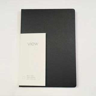 【綠的事務用品】眼色View-16K精裝空白筆記本-黑