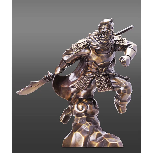 【開運陶源】羅廣維 -登峰造極 武財神(關公 銅雕)