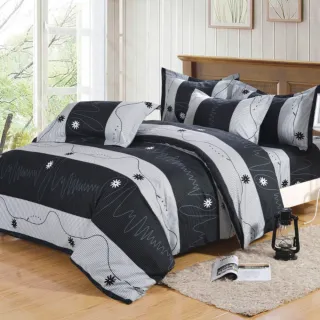 【Seiga 飾家】流金(頂級活性絲柔棉涼被床包雙人四件式超值組台灣製) 涼被/冷氣毯