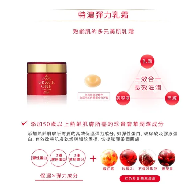 【KOSE 極上活妍】特濃彈力乳霜 100g(保濕面霜/修護霜/滋潤)
