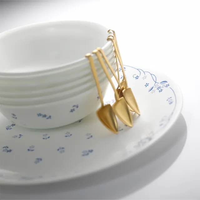 【CORELLE 康寧餐具】古典藍2件式湯碗組(贈8吋微波蓋)