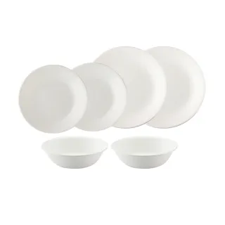 【CORELLE 康寧餐具】純白6件式碗盤組(604)