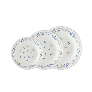 【CORELLE 康寧餐具】古典藍3件式餐盤組(304)
