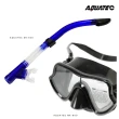【AQUATEC】SN-400潛水呼吸管+MK-600流線型大視角潛水面鏡 黑框 優惠組(潛水面鏡 潛水呼吸管)