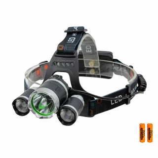 【WIDE VIEW】3T6遠射頭燈組(附電池+充電器NZL-RJ3K-2BC)