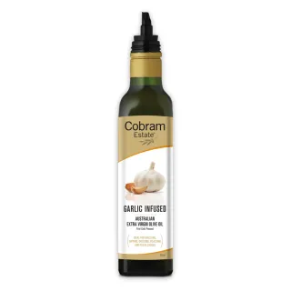 即期品【Cobram Estate】澳洲特級初榨橄欖油-大蒜風味Garlic 250ml(效期至2025/10/3)