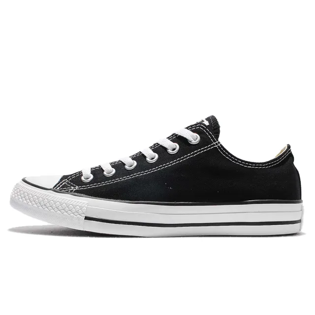 【CONVERSE】休閒鞋 All Star 男鞋 女鞋 低筒 基本款 情侶鞋 復古 帆布鞋 黑(M9166C)
