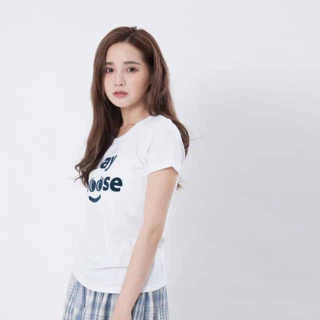 【so that’s me 好我】Say cheese 短袖蜜桃棉女Tee(合身版型蜜桃棉舒適手感)