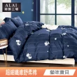 【ALAI寢飾工場】雙人5尺 台灣製舒柔棉床包枕套組(多款任選/超細纖維/柔絲)