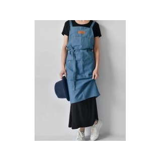 【Jun Jun】丹寧風形象工作圍裙 牛仔布圍裙 廚房圍裙