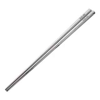 【EZlife】304不鏽鋼方形防滑筷(5雙組)