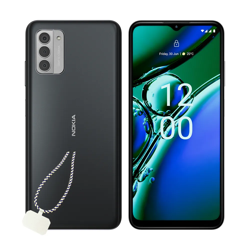 【NOKIA】G42 5G 6.56吋(4G/128G/高通驍龍480+/5000萬鏡頭畫素/2年保固(斜背掛繩組)