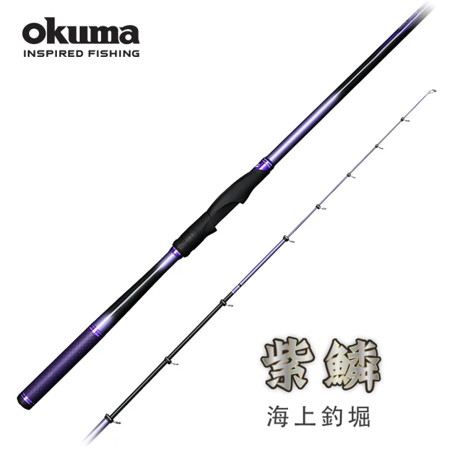 OKUMA 紫鱗海上釣堀 H號400(操作輕巧的強韌竿身)