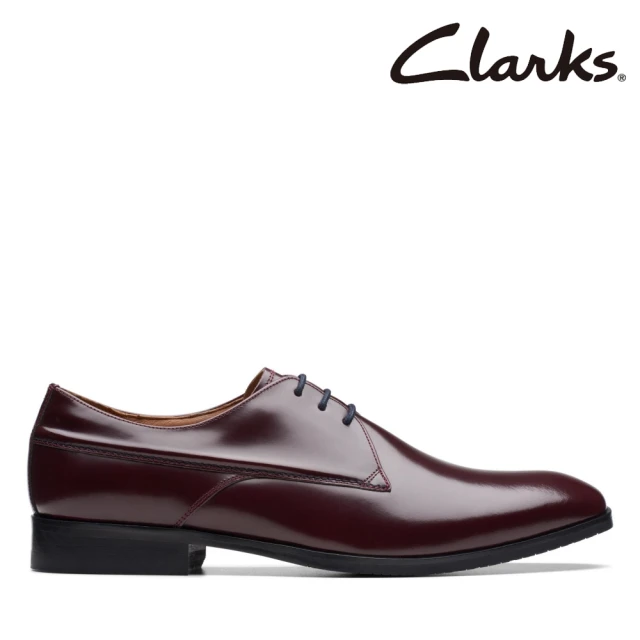 Clarks 男鞋Craft Clifton Lo 高級拋光亮光皮革紳士鞋 皮鞋(CLM74543D)