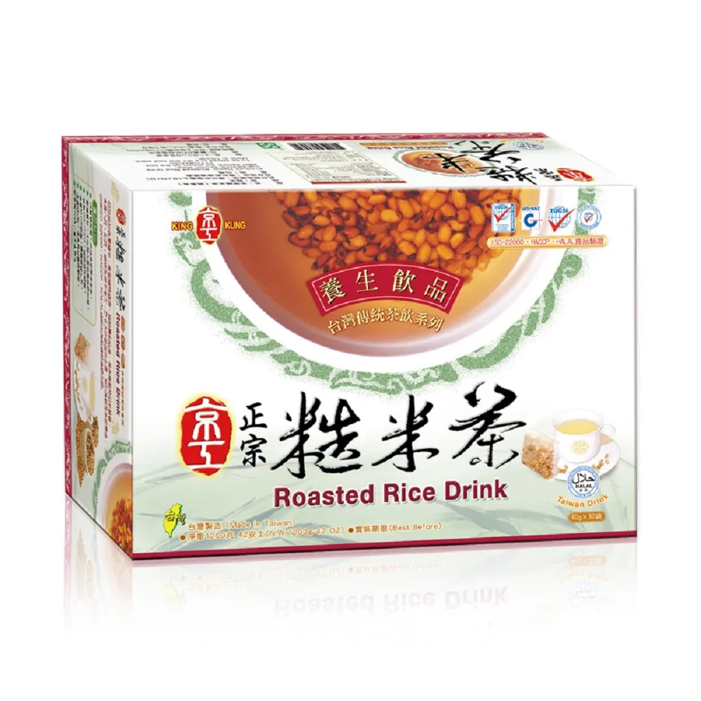 【京工】正宗糙米茶x1盒(40gx30包/盒)