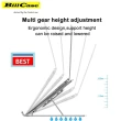 【Bill Case】鋁合金7段高低可調 筆電平板輕量支架(防刮鈦銀色)