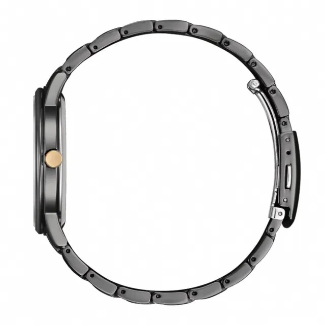 【CITIZEN 星辰】PAIR 簡約都市羅馬光動能石英錶男錶-黑/40mm 雙11(BM6976-72E)送禮