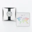 【agnes b.】Sam 世界地圖計時腕錶(VD53-KWJ0Z/BT3043X1)