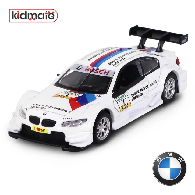 KIDMATE 1:42彩繪合金車 BMW M3 DTM(正版授權 迴力車模型玩具車 賽車限定彩繪)