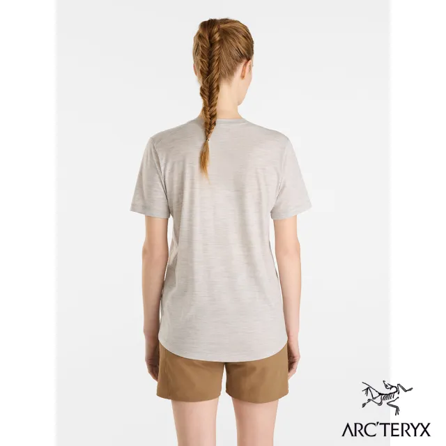 【Arcteryx 始祖鳥官方直營】女 Lana 羊毛短袖圓領衫(沉靜灰)