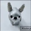 【Misstery】鑰匙圈鑽法鬥犬吊飾小-銀(鑰匙圈/包包吊飾)