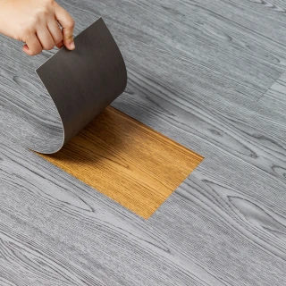 【樂嫚妮】DIY自黏式仿木紋PVC塑膠地板貼 40片入/約1.7坪