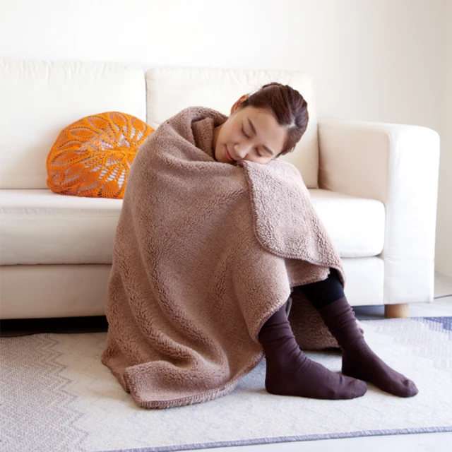 【日本Alphax】GOKUDAN極暖輕量雙面毯 單人(懶人毯 保暖毯 毛絨毯)