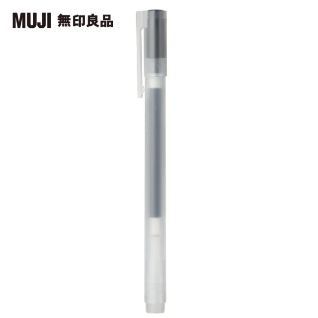 【MUJI 無印良品】自由換芯附蓋膠墨筆/黑0.7mm