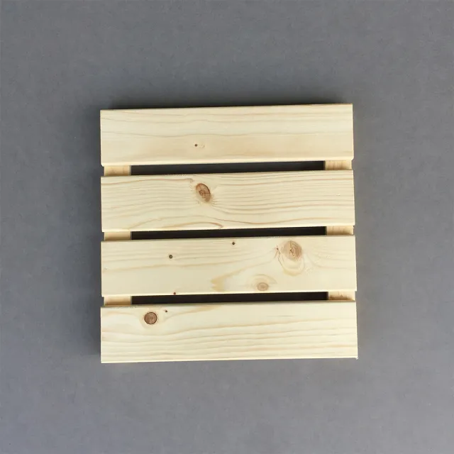 【沃克嚴選】實木踏板-原木色 30x30x2.7cm 3片