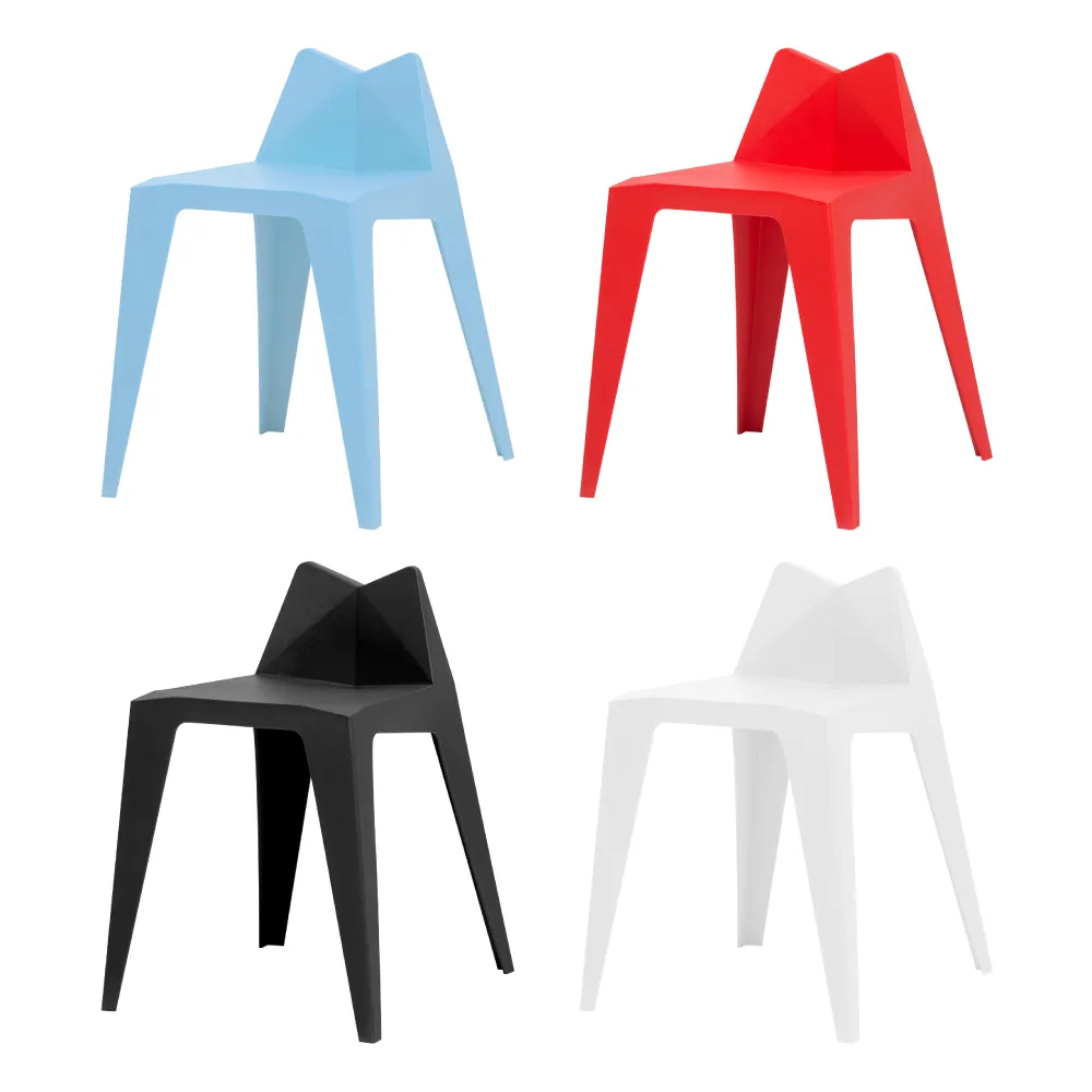 【IDEA】2入組-W簡約造型休閒椅/餐椅(熱門-貓耳款)