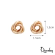 【Quenby】獨特而不做作螺旋狀設計耳環/耳針(飾品/配件/