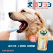 【Rakuraku 寵物牙刷】買1送1超值組 蠶絲指套寵物貓狗牙刷(贈蠶絲沐浴巾)