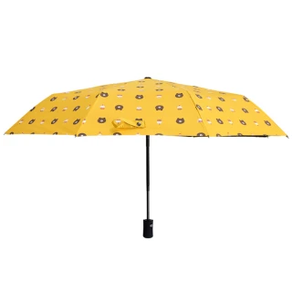 【TD 樂活】熊大 自動傘 晴雨兩用傘 防曬傘 三折傘 折疊傘 防紫外線
