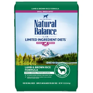 【Natural Balance】LID低敏羊肉糙米成犬配方小顆粒-12磅(WDJ首選推薦 單一肉源 狗飼料)