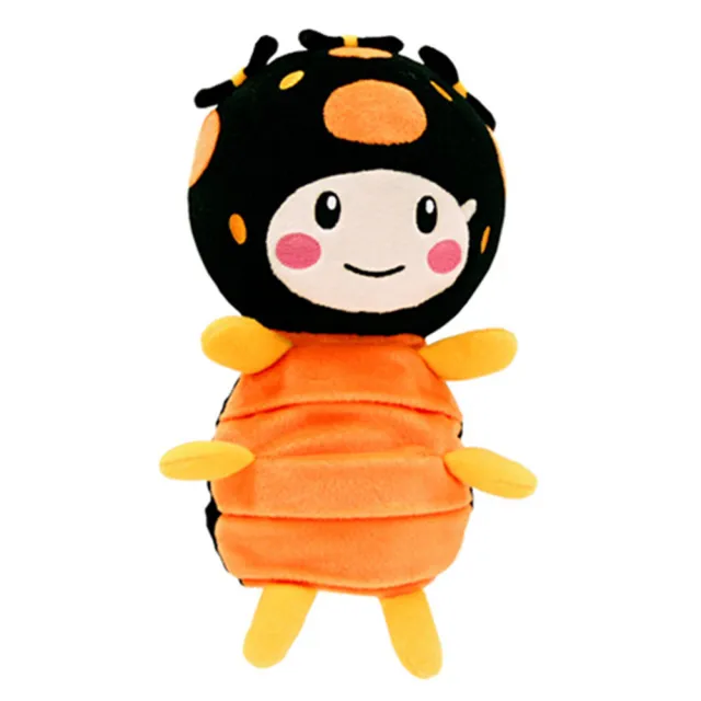 【MOMO親子台】9吋點點絨毛填充手偶
