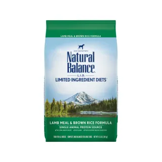 【Natural Balance】LID低敏羊肉糙米成犬配方原顆粒-4.5磅(WDJ首選推薦 單一肉源 狗飼料)