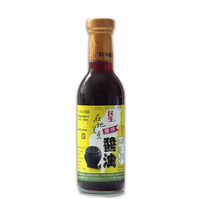 【民生】在地黑豆原味醬油300ml(手工純釀造)